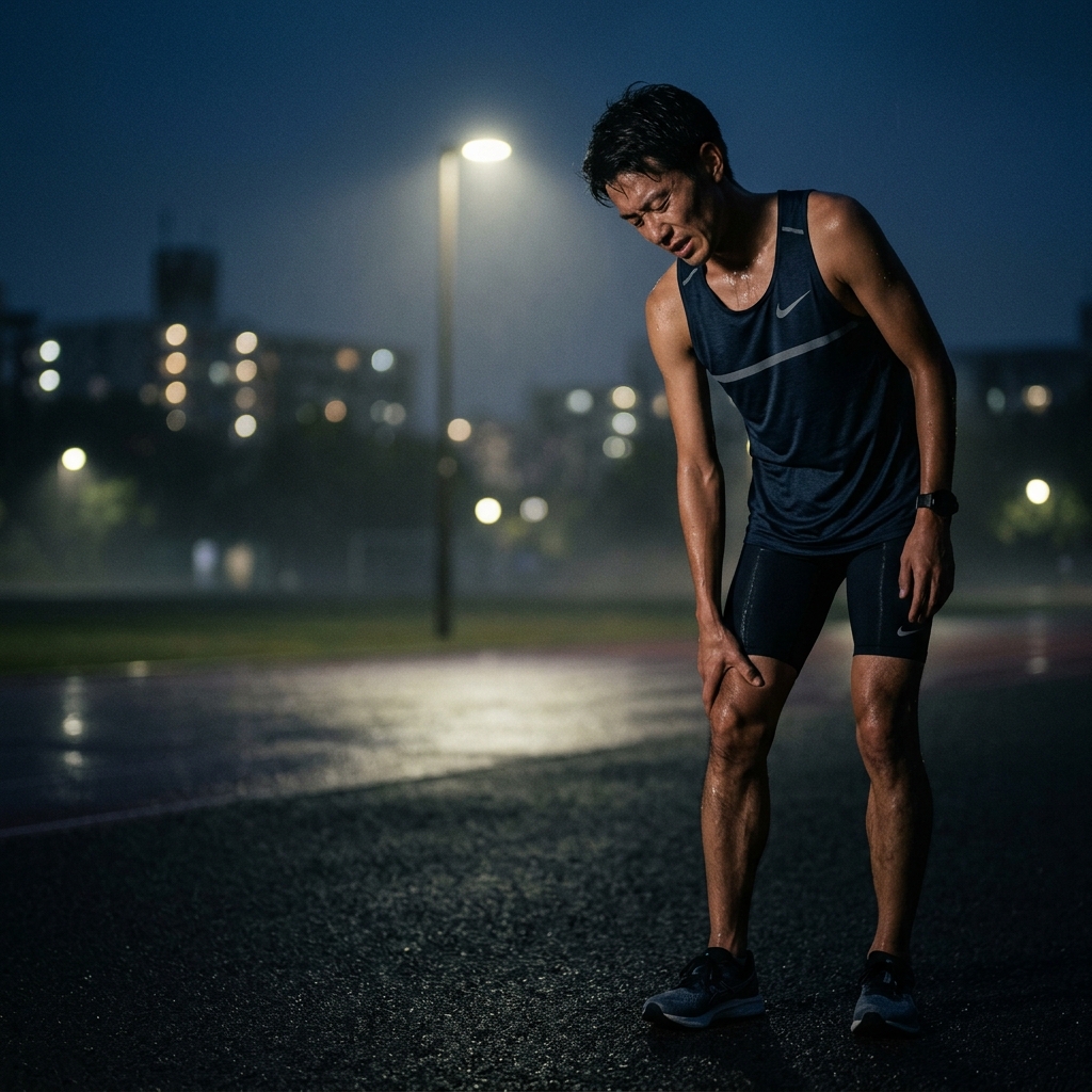 Runner struggling with form